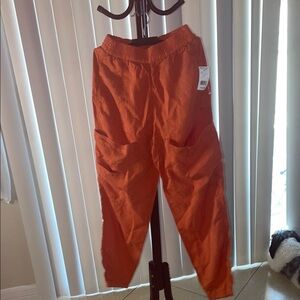 Vibrant Orange Relaxed Joggers